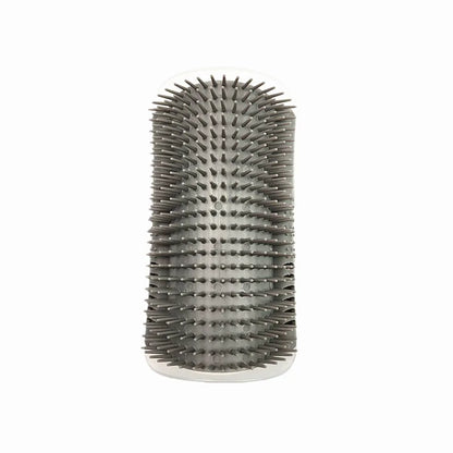 Cat Self Groomer with Catnip Wall Corner Scratcher Comb Soft Grooming Massage Brush Toy Scratch Massager Tool for Kitten Puppy