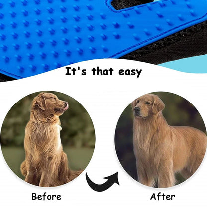 Pet Hair Remover Gloves Cat Dog Massage Bathing Cleaning Grooming Supplies Silicone Hair Sticking Removal Brush