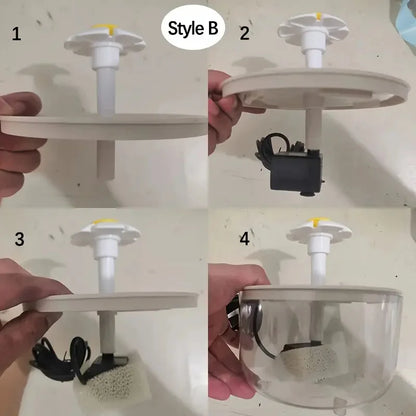 5V USB Powered Whisper-Quiet Automatic Pet Water Fountainfor Cats dog - Food-Grade Pp Material, Low Voltage Operation